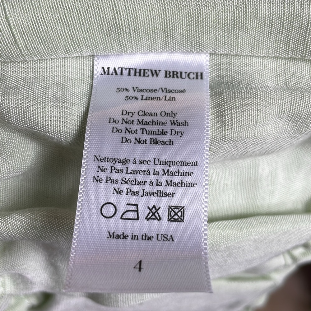 MATTHEW BRUCH Twist Bandeau Crop Top NWT - Picture 7 of 8